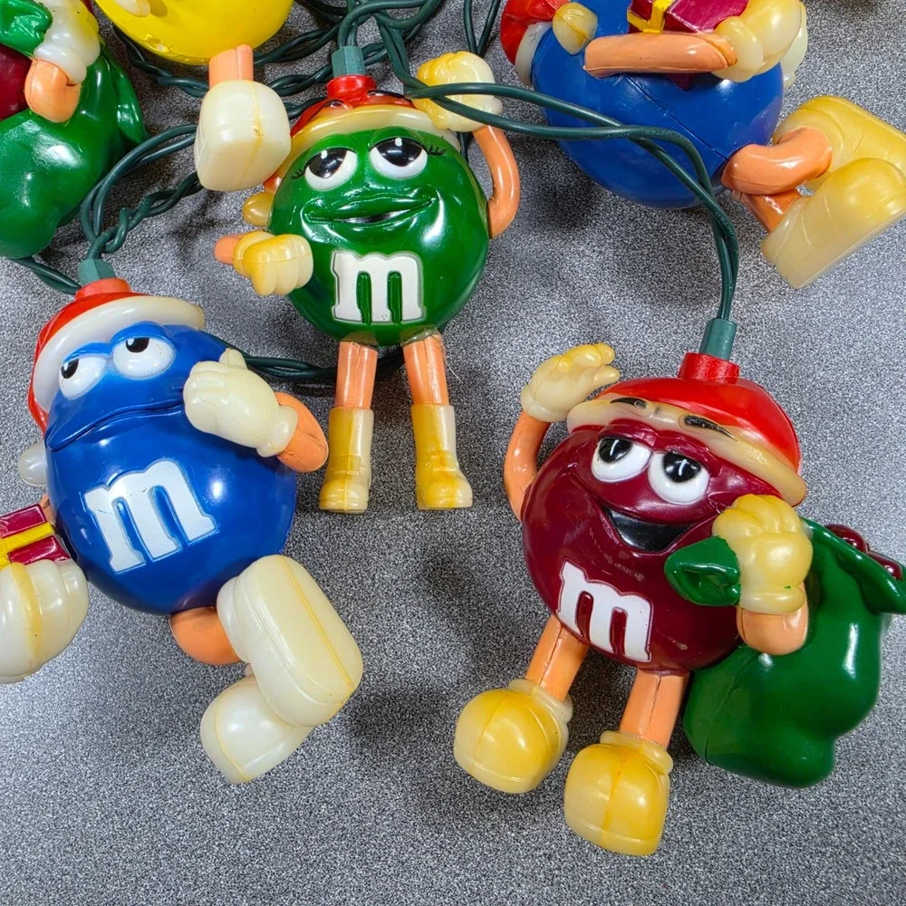 M&M's Christmas String Lights Multicolor Excellent Vintage Mars Inc Read